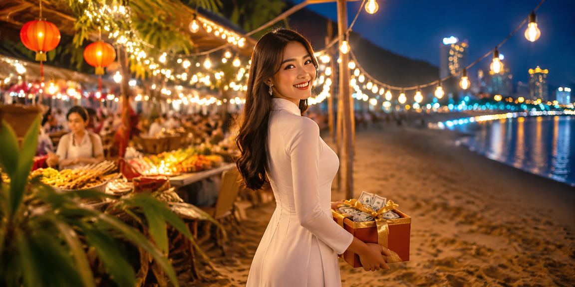 Người dùng Vũng Tàu tham gia slot và casino trực tuyến với trang phục áo dài truyền thống